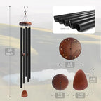 65 in Wind Chimes for Outside Deep Tone, Large Wind Chimes 5 Aluminum Tubes - Image 2