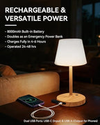 SAIWEYA Outdoor Waterproof Shower Lamp, 8000mAh Rechargeable Bathroom Lamp - Image 2