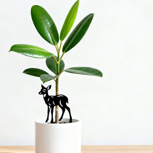 GLOBLELAND 3 Pcs Deer Family Garden Stakes for Yard Art Animals Silhouette Metal Decorative Garden Stakes Metal Yard Statues Signs Decorations for Lawn Patio Yard Decor - Image 4