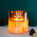 JHY DESIGN Large Moving 3 Wicks Battery Candle with 6-Hour Timer Function 6“ Dia Flameless Candle Battery Powered, Simulation 3D Glass LED Candle for Party Home Xmas Festivel Table Bar(Gold) by JHYDESIGN
