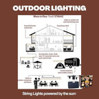 Norb Solar String Lights Outdoor 35FT – NorbSOLAR Weatherproof LED Patio Lights with Warm Candle-Like Glow, Shatterproof Vintage Bulbs, Solar Powered & Energy-Efficient, Outdoor & Event Use - Image 6