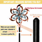 Heavy Duty Wind Spinner Replacement Pole, 48"/72" Adjustable, 5-Prong Base - Image 6
