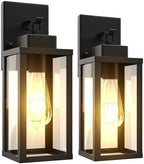 Outdoor Wall Light Fixtures Anti-Rust Porch Lights Outdoor Waterproof Exterior Lighting Fixtures Wall Lantern for Patio Front Door Garage - 2 Pack by Kainozoic