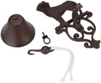 BRASSTAR Cast Iron Door Bell Dog Shape Dinner Bell Rustic Brown Farmhouse Outside Shaking Gate Bell Wall Art Decoration TQGJPT1222 - Image 5