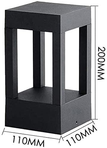 Outdoor LED Bollard Light Fixture Modern Minimalist Pathway Garden Post Lantern IP65 Waterproof Aluminum Landscape Lighting Warm White 3000K Driveway Deck Patio Yard Walkway Decor - Image 5