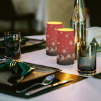 Battery Operated Flameless Candles with Remote and Timers Snowflake Flameless LED Pillar Candles for New Year Party Decoration Battery Tea Lights - Image 4