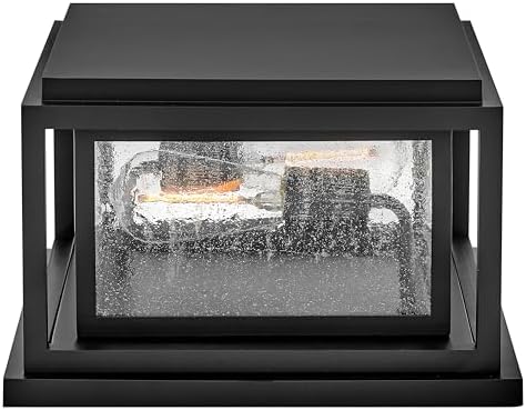 Hinkley Republic Small Pier Mount Lantern, Low Voltage Black - Image 6