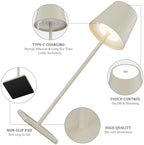 Off White Cordless Table Lamp, 5000mAh LED Rechargeable Desk Lamp - Image 3