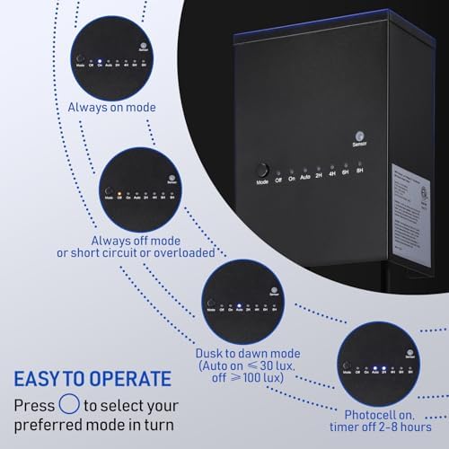 LEONLITE 100W Outdoor Low Voltage Landscape Transformer, 120V AC to 12V DC - Image 4
