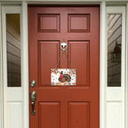 Fall Welcome Wall Hanging Sign- Turkey Pumpkin Maple Leaf Slate Hanging Plaques for Front Door Porch Window Farmhouse Garden 5.1" x 7.9" Wall Home Decor - Image 2
