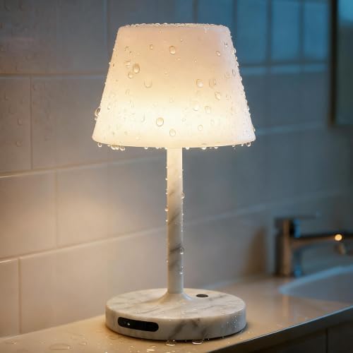 SAIWEYA Outdoor Waterproof Shower Lamp, 5200mAh Rechargeable Bathroom Lamp by SAIWEYA
