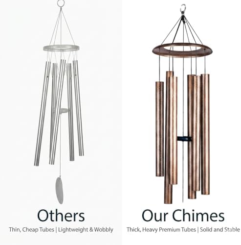 HOHIYA 50" Extra Large Outdoor Wind Chimes Deep Tone Aluminum - Image 4