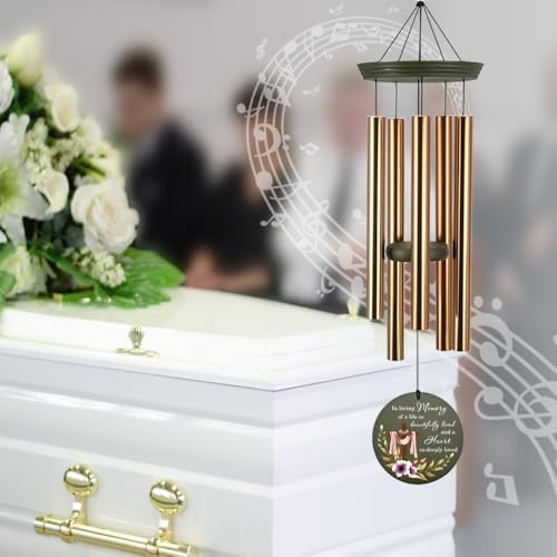 Personalized Sympathy Wind Chimes, Cross Wind Chime - Image 6