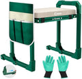 Saker Garden Kneeler and Seat Foldable Gardening Stool with Extendable Legs by Saker