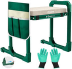 Saker Garden Kneeler and Seat Foldable Gardening Stool with Extendable Legs by Saker