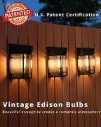 Solar Fence Lights, 8 Pack Deck Light Waterproof Solar Outdoor Lights for Garden Fence Post Backyard Decor, Brown - Image 2