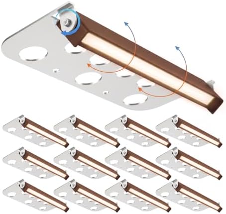 12 Pack 7 Inch Retaining Wall Lights, 2700K LED Hardscape Lighting by Poxran