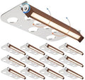 12 Pack 7 Inch Retaining Wall Lights, 2700K LED Hardscape Lighting by Poxran