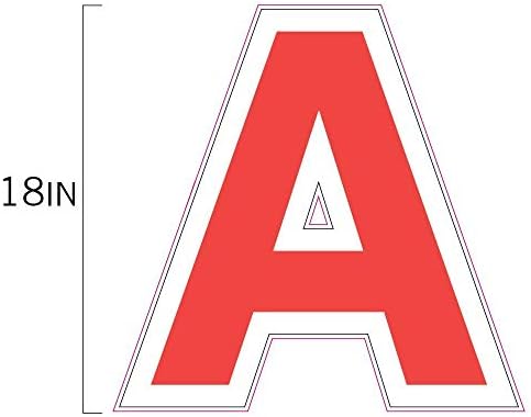 Vispronet Happy Anniversary Red Yard Signs with Stakes – Each Letter is 18in Tall – Includes Bonus Star, Heart and Balloon – Weather-Resistant Signs and Steel Stakes - Image 4