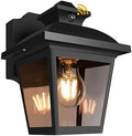 FUDESY Dusk to Dawn Outdoor Wall Light Fixture,Exterior Porch Lantern,Black by FUDESY