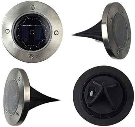 Solar Ground Lights Outdoor 72 LED Octagon Shape Disk Light Solar Powered In-Ground Lights for Garden Lawn Yard Patio Driveway Walkway Patio Deck Pathway,4 Pack,Blue - Image 2
