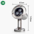 Submersible LED Light - Pool Spotlights, AC 12V Low Voltage RGB Pond Lighting, IP68 Waterproof Stainless Steel Underwater Landscape Light, With Remote Control Color-changing Spotlight(Warm White Light - Image 2