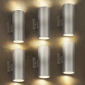 ASD 2 Light Cylinder Outdoor Sconce Lights, Steel 120W E26 ETL 6 Pack by ASDLightingCorporation
