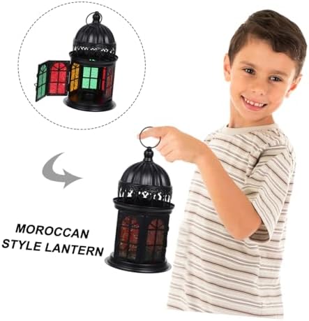 Moroccan Style Hanging Glass Candle Holder for Halloween Season Home Decor - Image 3