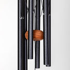 Festival 18-inch Redwood Wind Chime in Black by Wind River for Patio, Backyard, Garden, and Outdoor décor. Made in the USA - Image 4