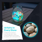 Colorful Glow in the Dark Pebbles for Garden Outdoors, Luminous Stones for Walkways, Driveways & Fish Tank Decor, Weatherproof Resin Glowing Rocks for Landscaping & Aquarium (1000, Multicolor) - Image 4
