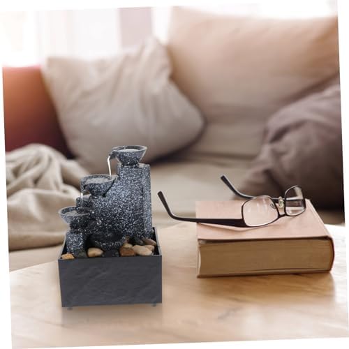 Artificial Water Fountain Battery Operated Portable Table Top Fountain Indoor Outdoor Decor for Home Office Hotel - Image 4
