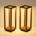 PUSU Cordless Waterproof Table Lamps Set of 2, Brown LED Outdoor Desk Lamp by PUSU