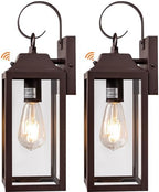 Dusk to Dawn Wall Lights Oil Rubbed Bronze 15 Inch 2 Pack by Yolsunes