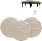 4Pcs Large Stepping Stones Outdoor Garden Walkway,Durable Pavers for Patio by MARCHROSE