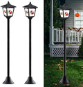 2-Pack 40-Inch Solar-Powered Mini Lamp Post Lights with Red Bird Design – Vintage Street Lights for Halloween, Thanksgiving & Christmas – Outdoor Solar Garden Lights for Lawn, Pathway, Driveway, Fron by Unknown