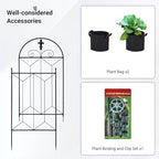 1 Pack Metal Garden Trellis Outdoor, 70.8" H x 19.5" W - Image 7