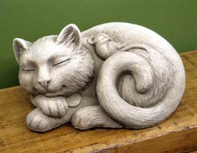 Carruth Studio, Purrfect Pals Statue Figurine, Original Sculpture Handcrafted in Stone, Artisan Made - Image 2