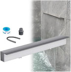 Pool Fountain Acrylic Waterfall Spillway Decorative Water Feature,Outdoor Pool Fountain & Pond Waterfall Kit – Recessed Wall Spillway for Front Yard, Fish Pond, Spa Decorations – 120cm (47. by Unknown