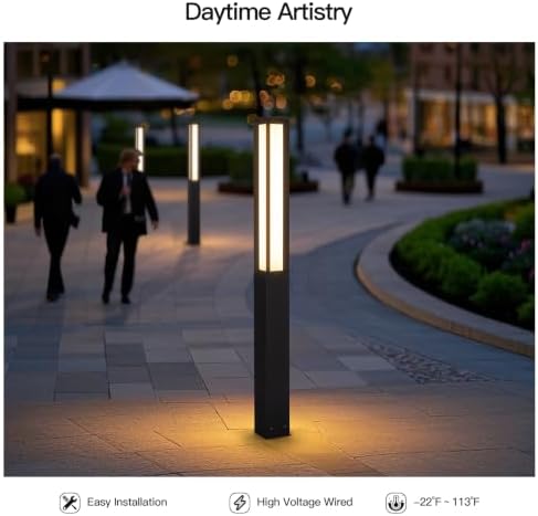 MVBT 92" Landscape Path Lights, IP65 Waterproof Tall Pathway Lights Wired - Image 6