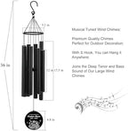 Personalized Sympathy Wind Chimes, Wind Chimes for Loss of Loved Father/Mother/Lover, Commemorative Sympathy Bereavement Gifts for Condolences/Funeral - Image 2