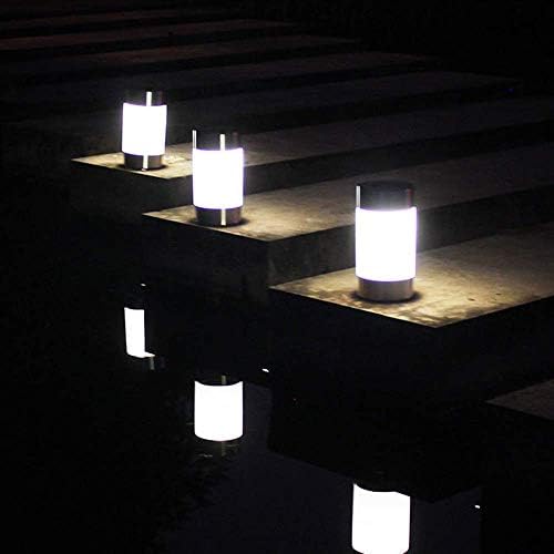 Solar Ground Lights Outdoor, Disk Light Led Warm White Waterproof Solar Powered Lights, In-Ground Walkway Deck for Pathway Driveway Landscape Garden Patio, Lawn, Yard,Warm Light - Image 2