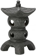 Pagoda Garden Statue - Grey Resin Pagoda Statue with Zen Ambiance, Water-Resistant Outdoor Decor for Patio, Yard, Landscape by Unknown