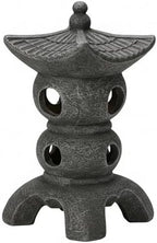 Pagoda Garden Statue - Grey Resin Pagoda Statue with Zen Ambiance, Water-Resistant Outdoor Decor for Patio, Yard, Landscape by Unknown