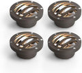 GOODSMANN Outdoor Low Voltage Well Lights 4W LED 12V In-Ground Landscape Spot Lighting 4PK Deck Lights Kit with Hardwired Connectors 200 Lumen 2800K Warm White Bronze Finish Up Light by GOODSMANN
