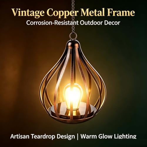 Solar Lanterns Outdoor Waterproof 2 Pack, Hanging Solar Lights Garden Decor Gifts for Women Mom Grandma, Metal Solar Lanterns for Outdoor Patio Porch Backyard - Image 5