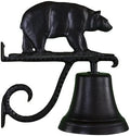 Montague Metal Products 7.75″ Diameter Cast Bell with Ornament, Hanging Bell, Dinner Bell, Heavy Duty Cast Aluminum (Bear) by MontagueMetalProducts