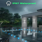 FVTLED LED Deck Lights Kit, 6pcs Φ1.22 WiFi Smart Phone Control Low Voltage Recessed RGBW Deck Lighting Waterproof Outdoor Yard Path Stair Decor, Black - Image 7