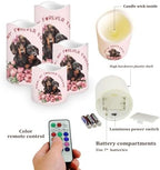 Cute Dachshund Flameless Candles with Remote Control and Timers Color Changing Pillar Candles Battery Operated Home Room Mothers Day Decor Electric Fake Candles for Table - Image 3