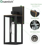GRUENLICH Outdoor Wall Light Fixture Dusk to Dawn, Tempered Glass - Image 2