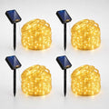 Total 104FT 240LED Solar Rope Lights Outdoor Waterproof, Warm White by Fairdeer